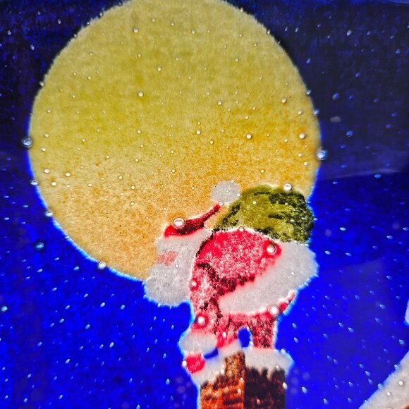 Peggy Karr, Christmas Eve 9.5" x 5.5"  Signed Holiday Plate In Box - Picture 2 of 12